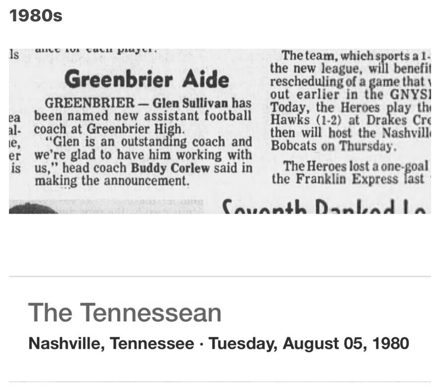 1980 Greenbrier newspaper clipping, supplied collection page 1