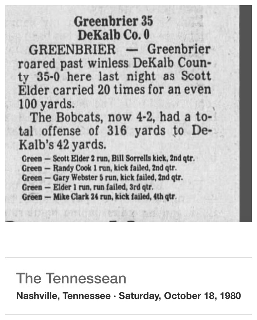 1980 Greenbrier newspaper clipping, supplied collection page 9