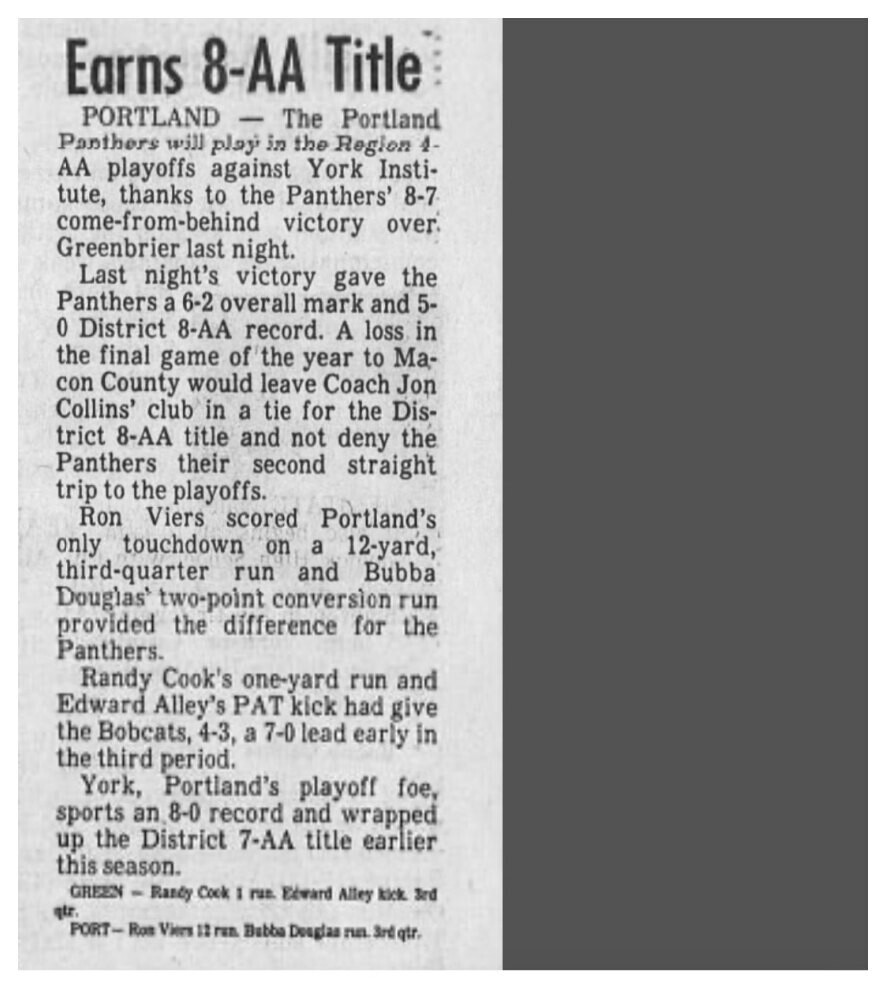 1980 Greenbrier newspaper clipping, supplied collection page 11