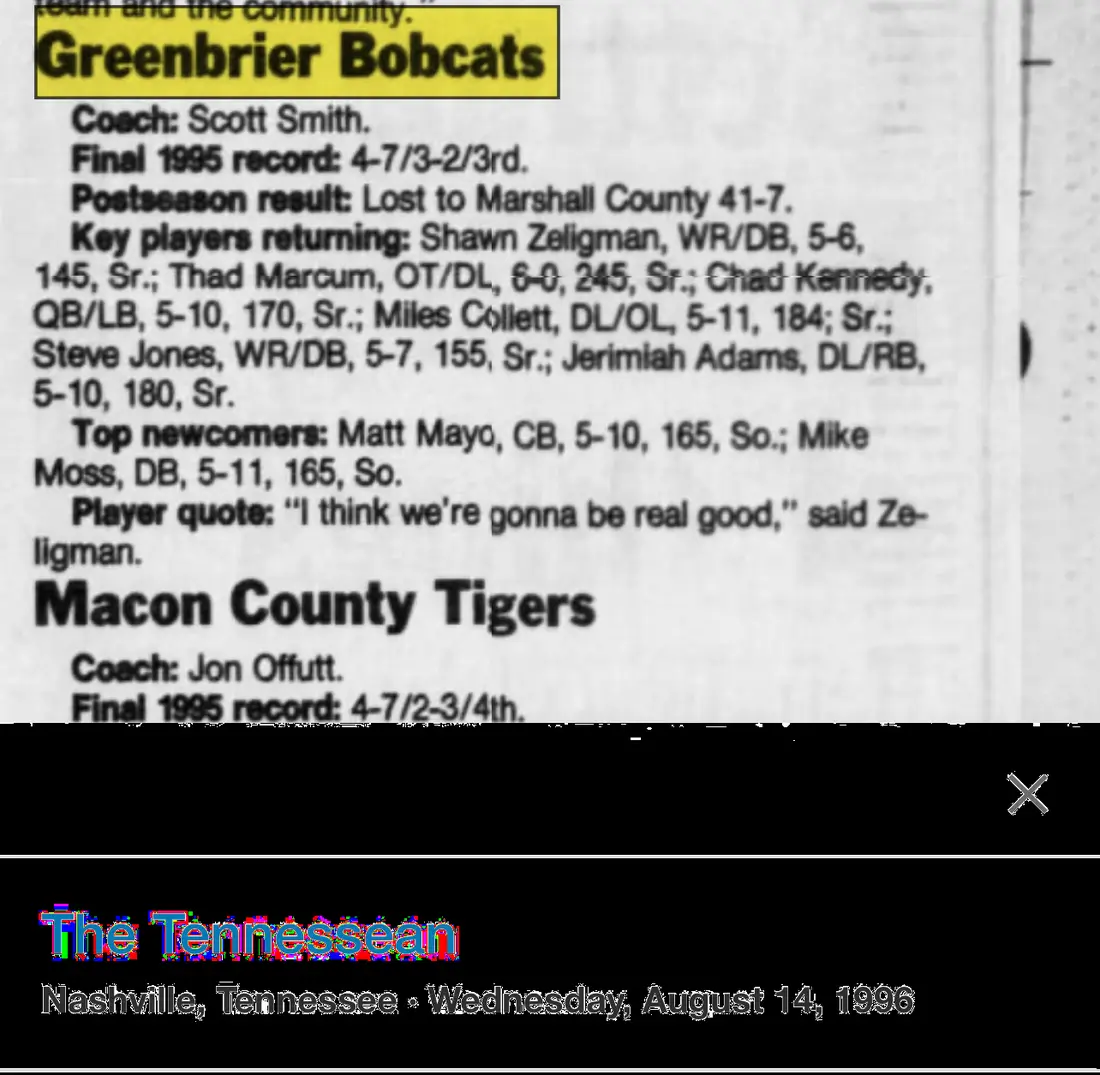 First-round playoff preview newspaper scan