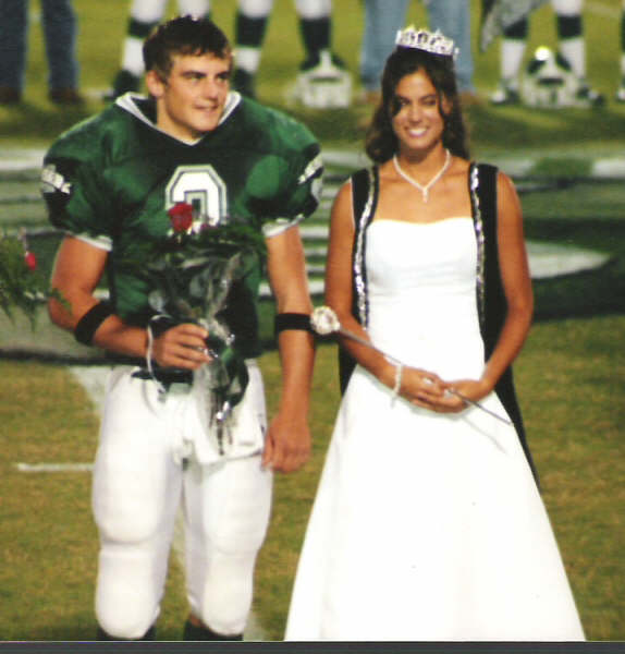 Greenbrier football escort and Homecoming court member in 2005