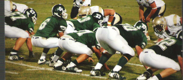 Greenbrier offense at the line of scrimmage during Homecoming 2005