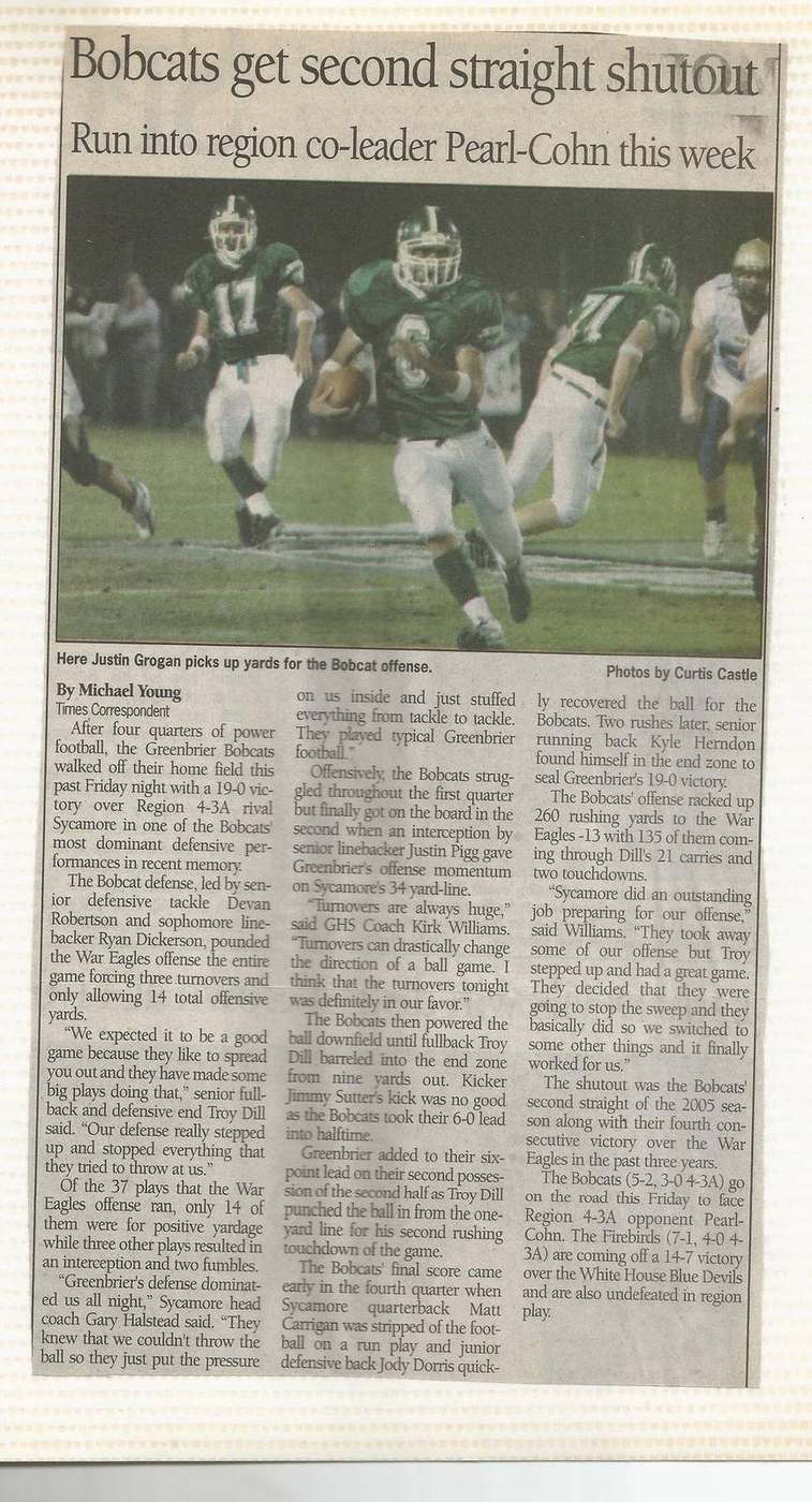 Second straight shutout
