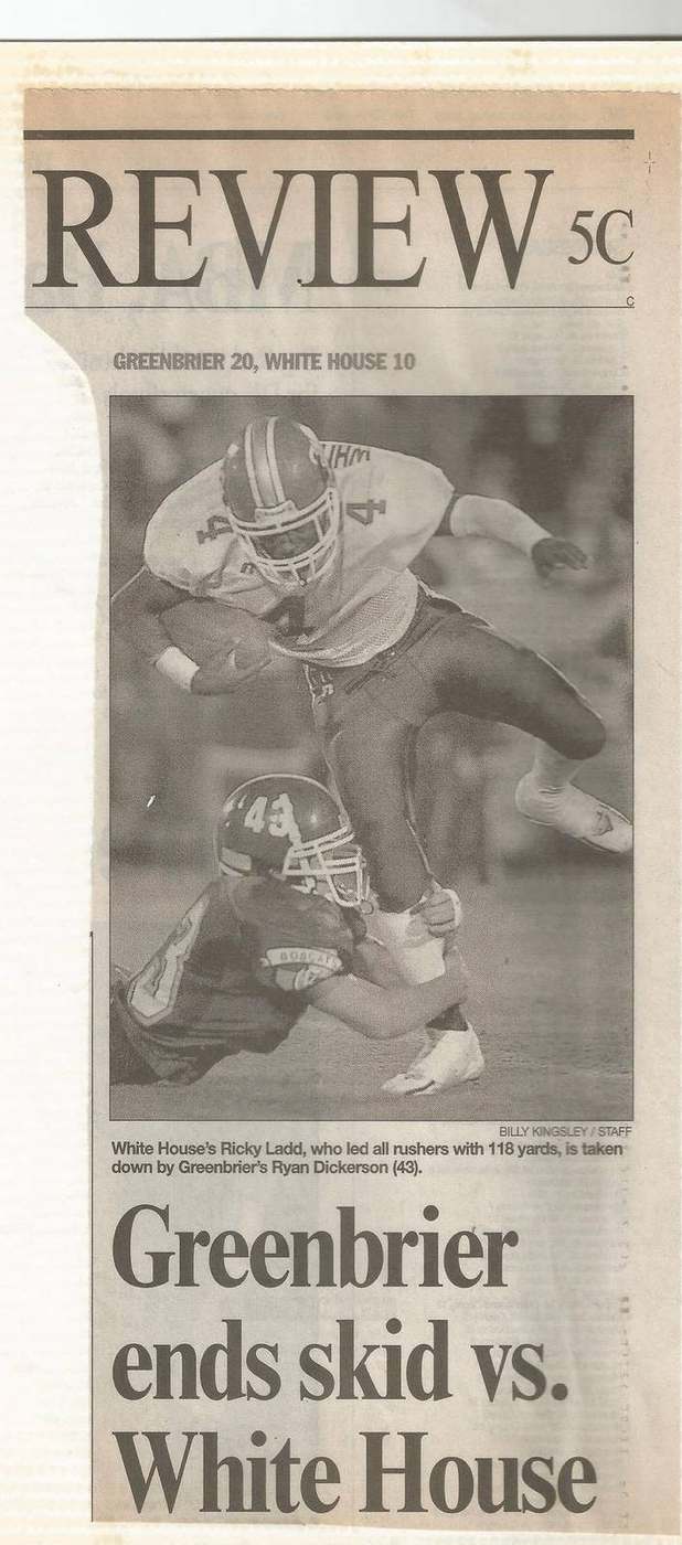 Greenbrier ends the skid
