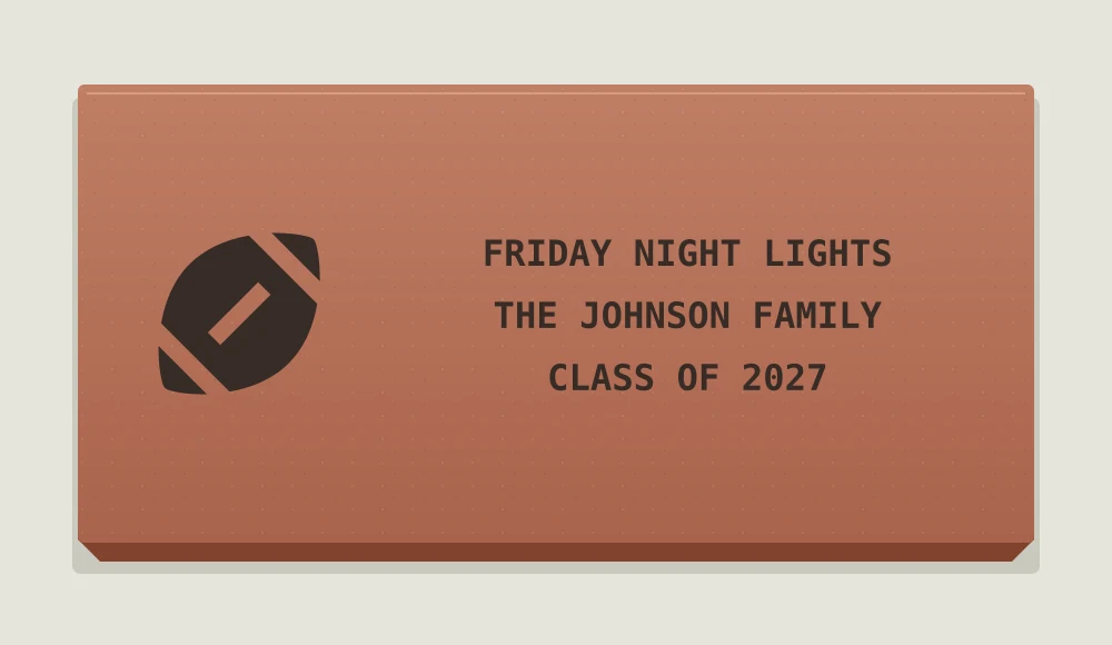 Football with FRIDAY NIGHT LIGHTS, THE JOHNSON FAMILY, and CLASS OF 2027