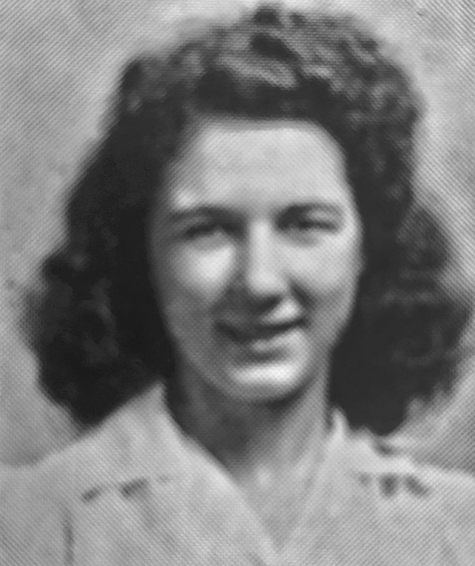 Edna Ann Faires Walker in the portrait published by the Greenbrier Athletic Hall of Fame