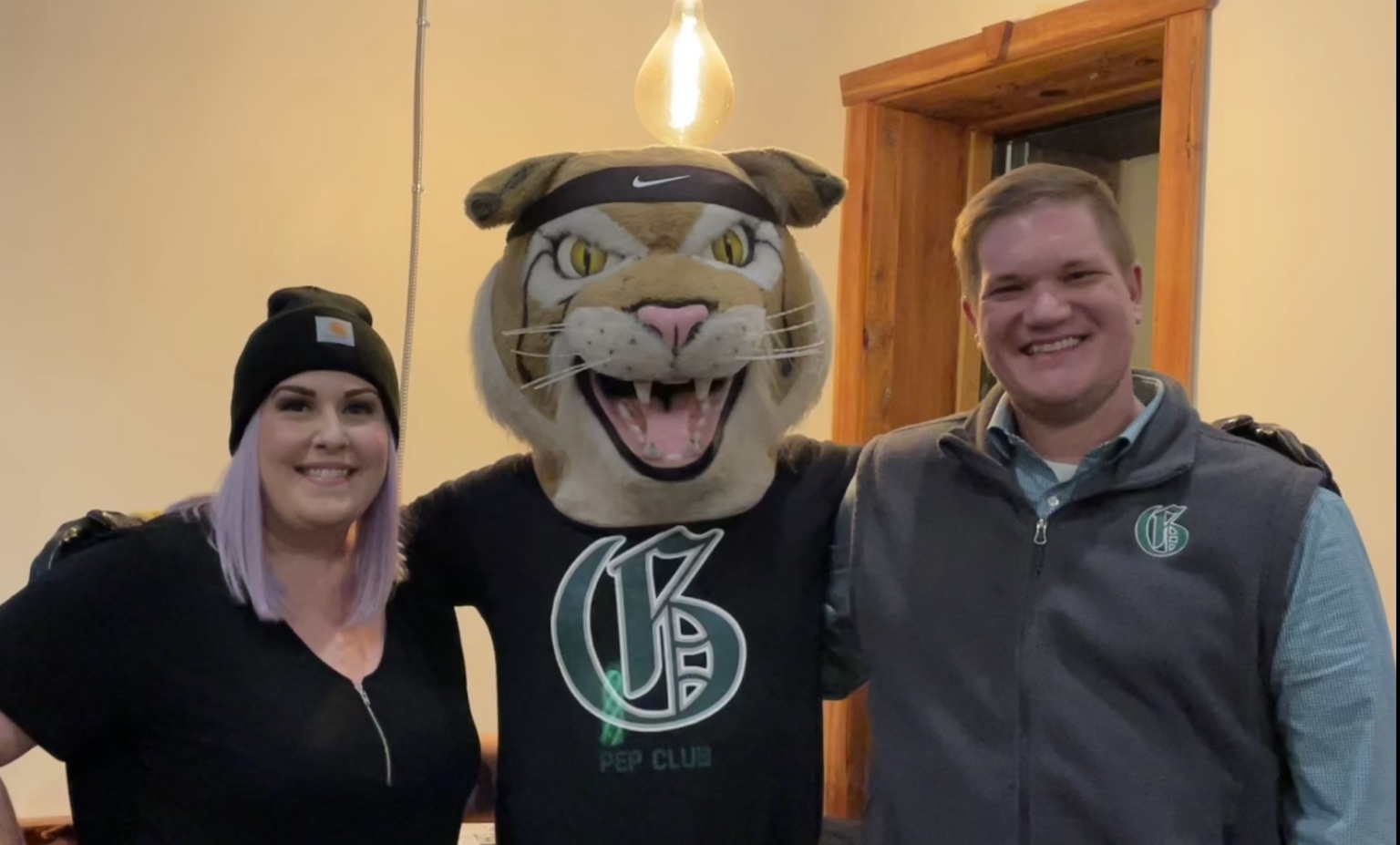 Bobby with members of the Greenbrier community.